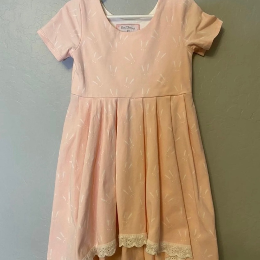 Sweethoney pink bunny dress size 5